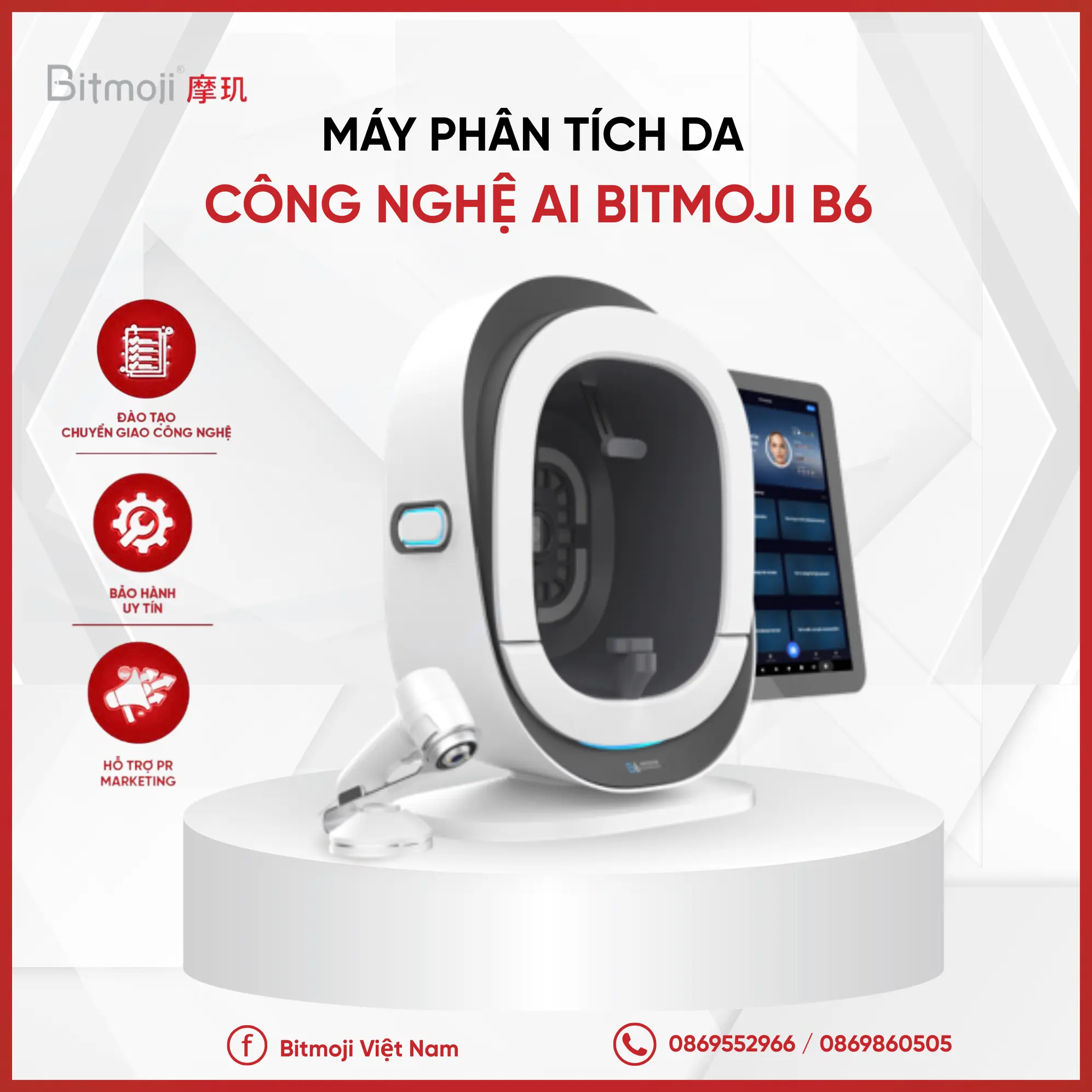 GIỚI THIỆU MÁY PHÂN TÍCH DA - BITMOJI B6