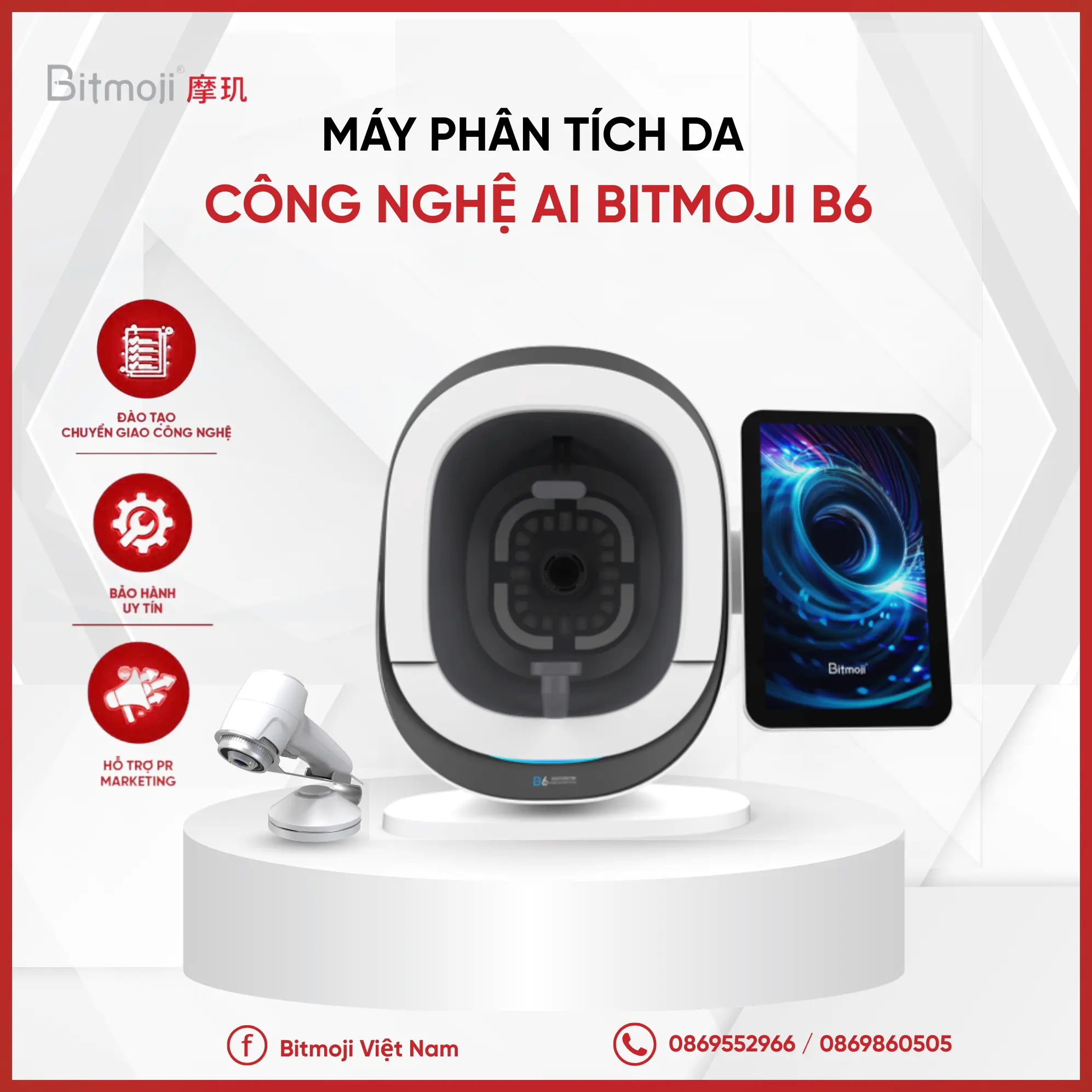 GIỚI THIỆU MÁY PHÂN TÍCH DA - BITMOJI B6